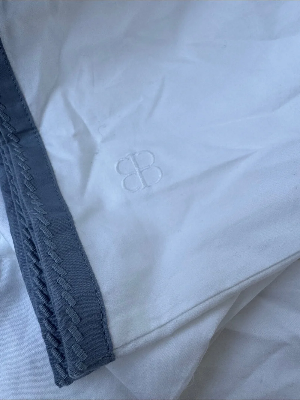 Boll & Branch Signature Organic Cotton Hemmed flat Sheet Queen pillowcases NWOT
